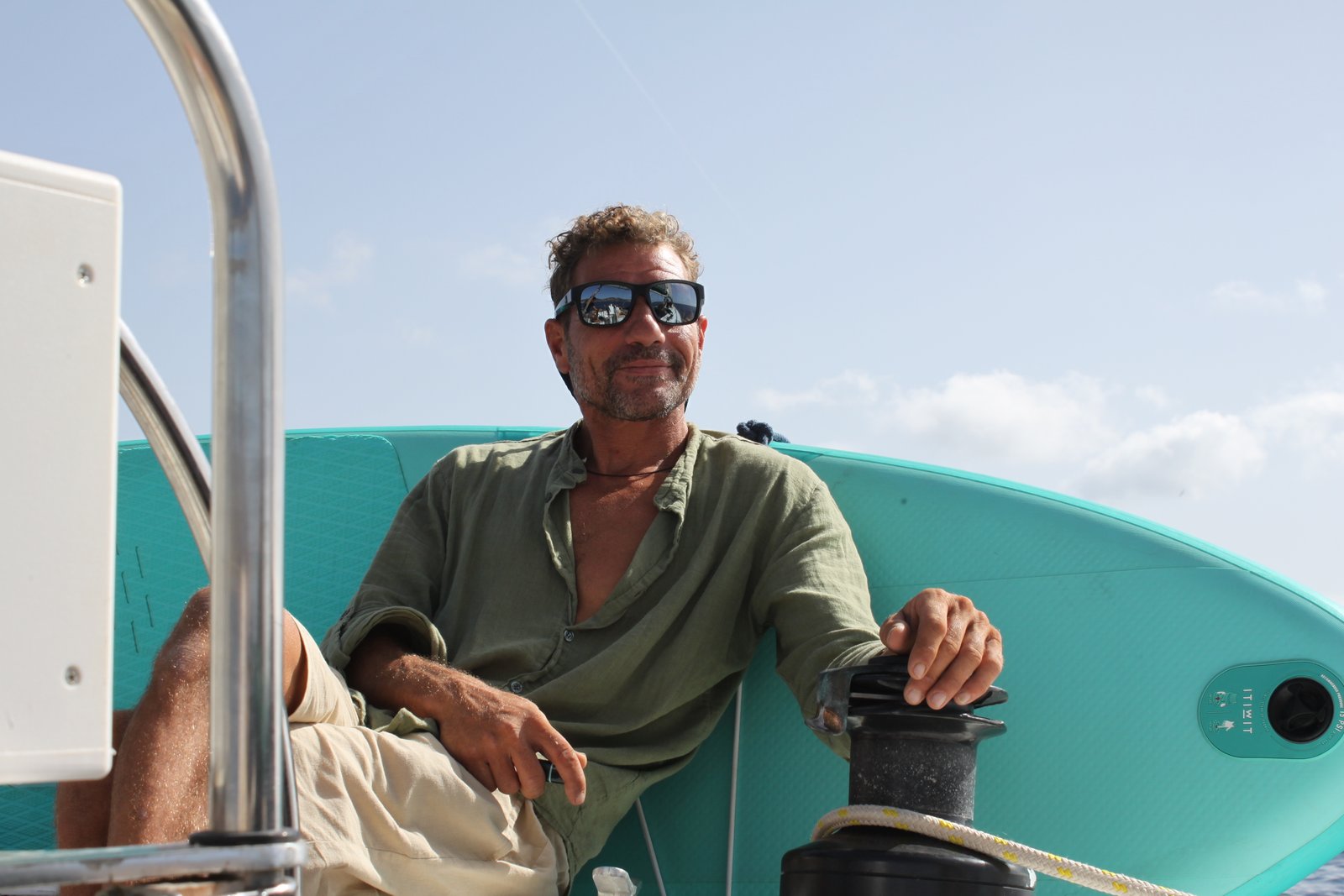 Captain Gabriel onboard Bora Sailing