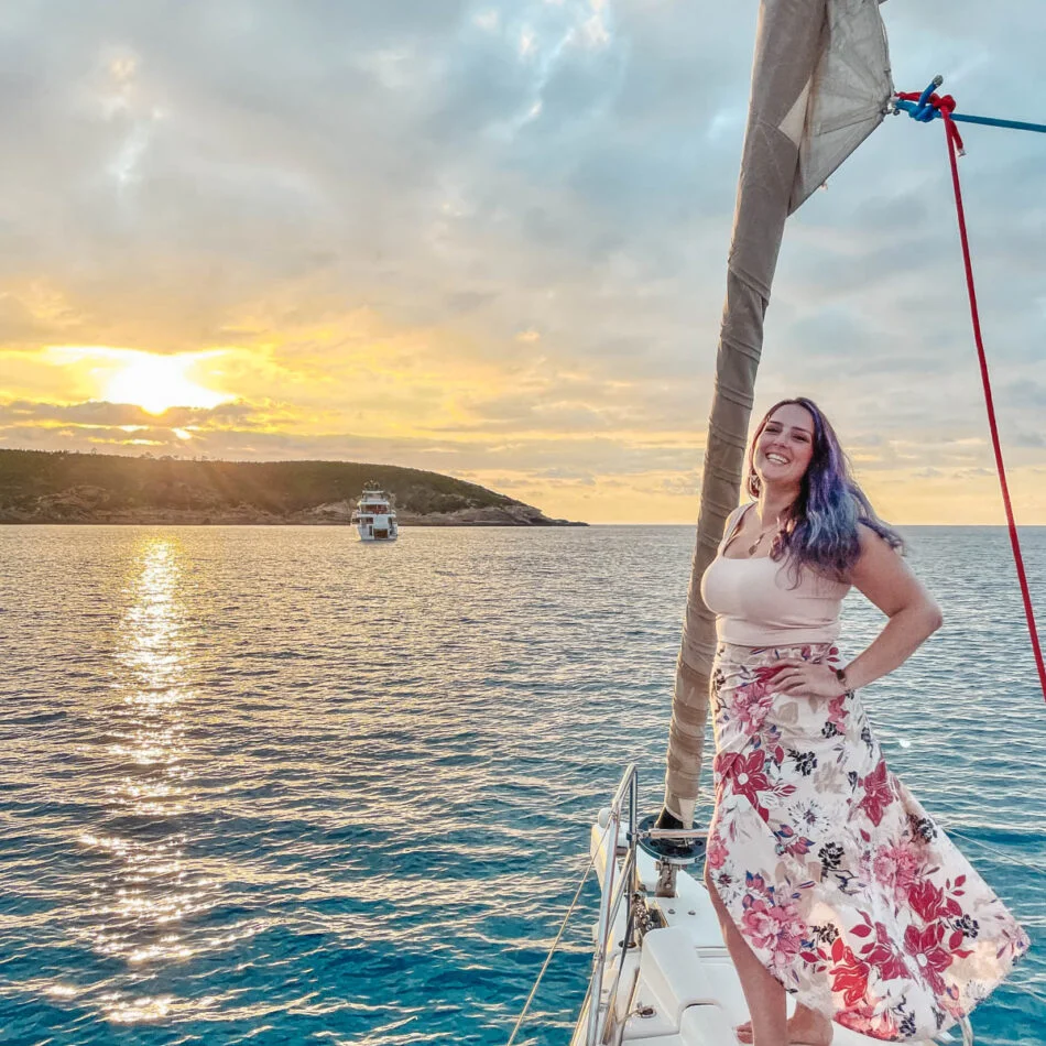 Guests enjoying a private day on board in Ibiza and Formentera